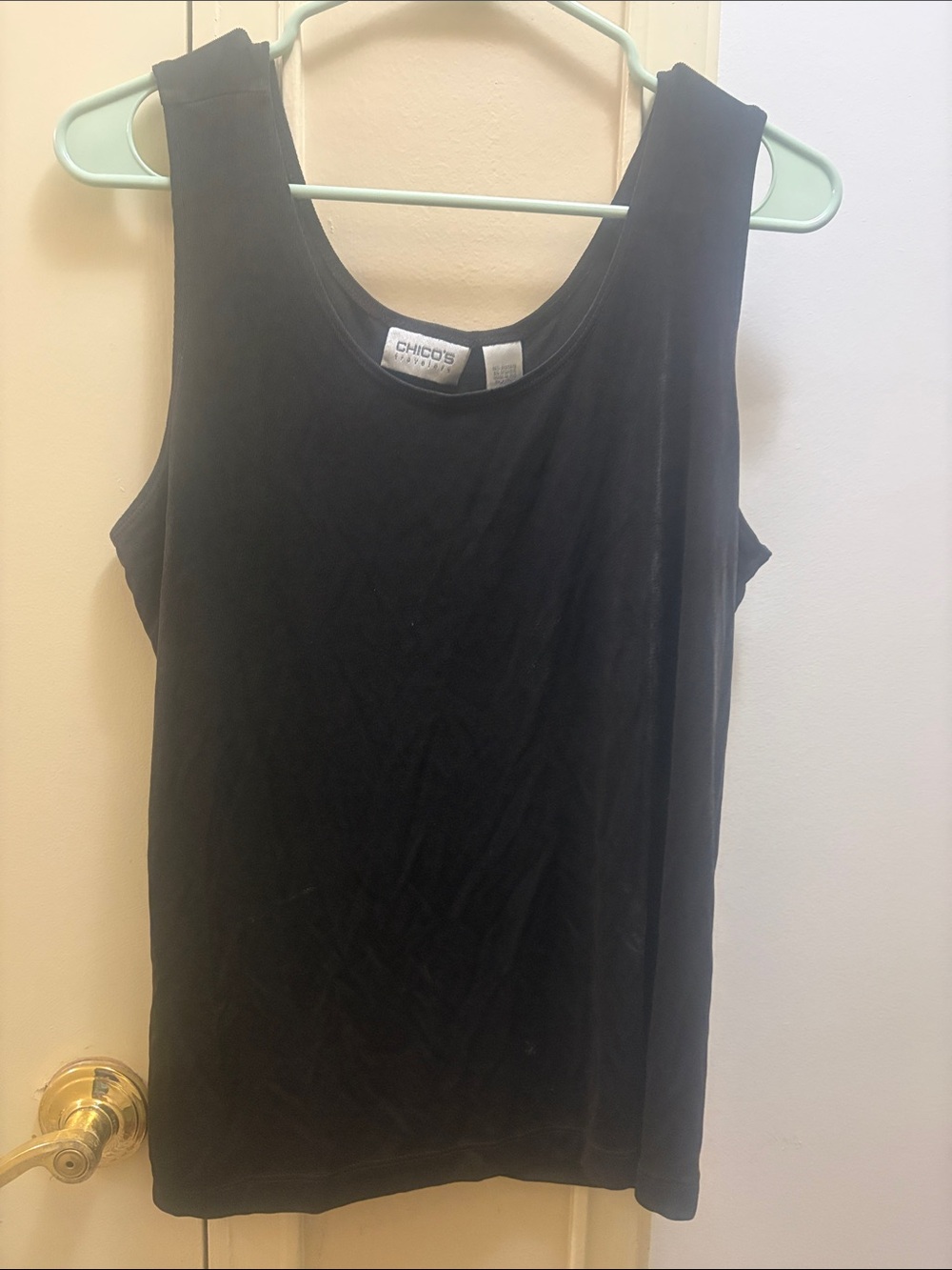 Chico's Black Scoop Neck Tank